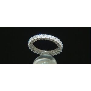 2.5 Ct Princess Cut Sim Diamond Eternity Wedding/Anniversary Band Ring Sz 8